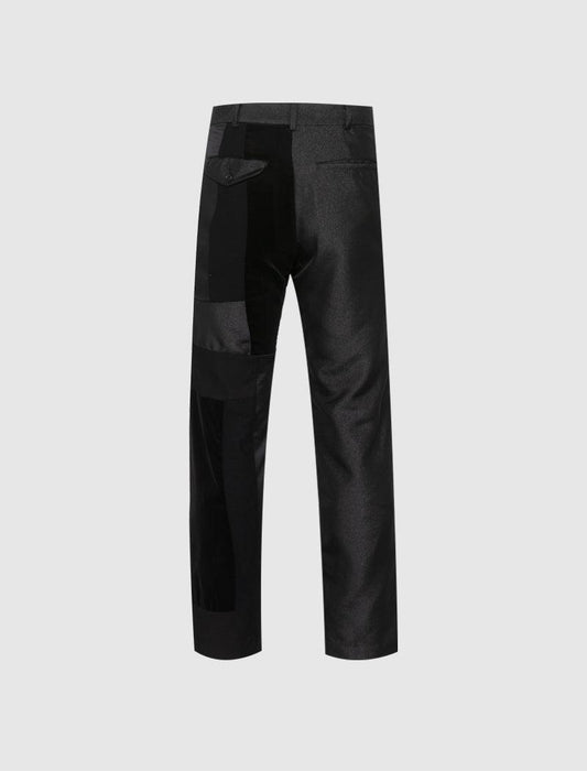 TWILL PATCHWORK PANTS - A Ma Maniere