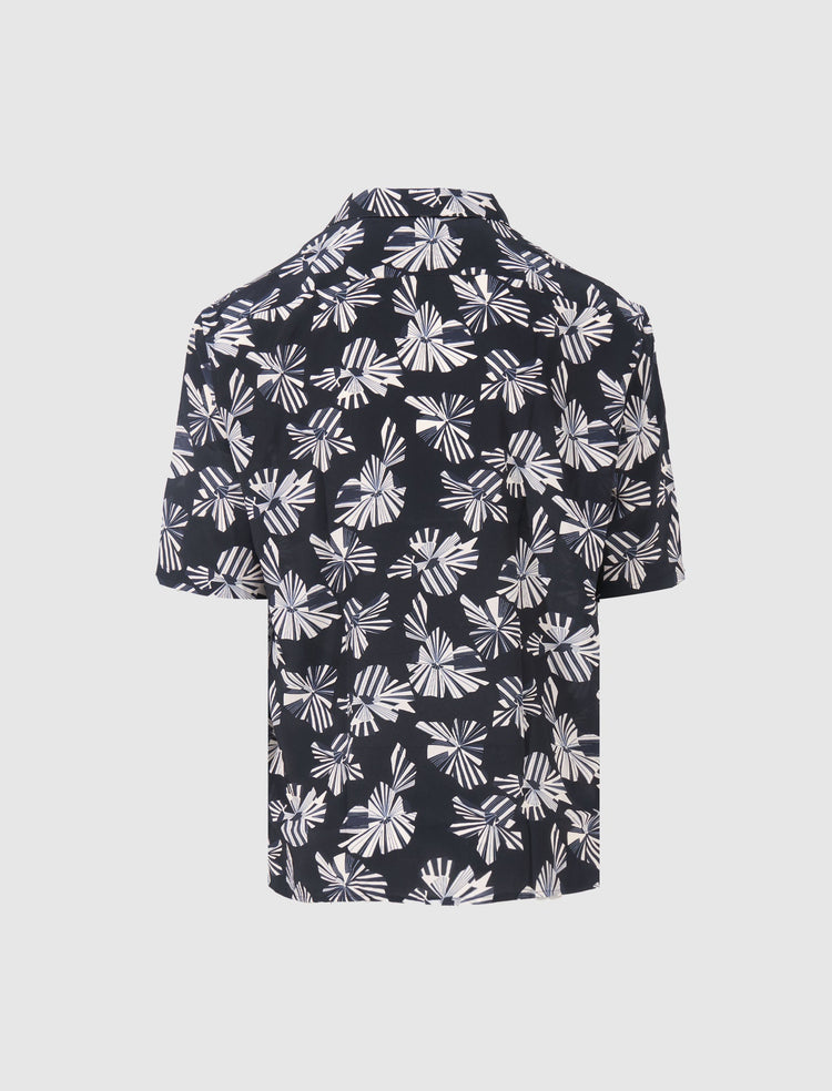 SHORT SLEEVE SILK SHIRT