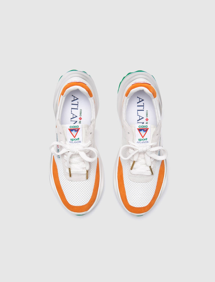 ATLANTIS SNEAKER "WHITE/ CLAY ORANGE"