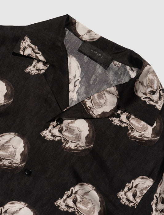 WES LANG SKULL BOWLING SHIRT