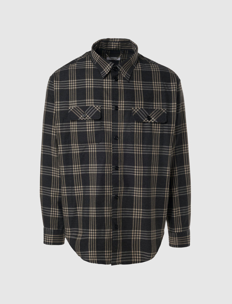 LOGO FLANNEL SHIRT