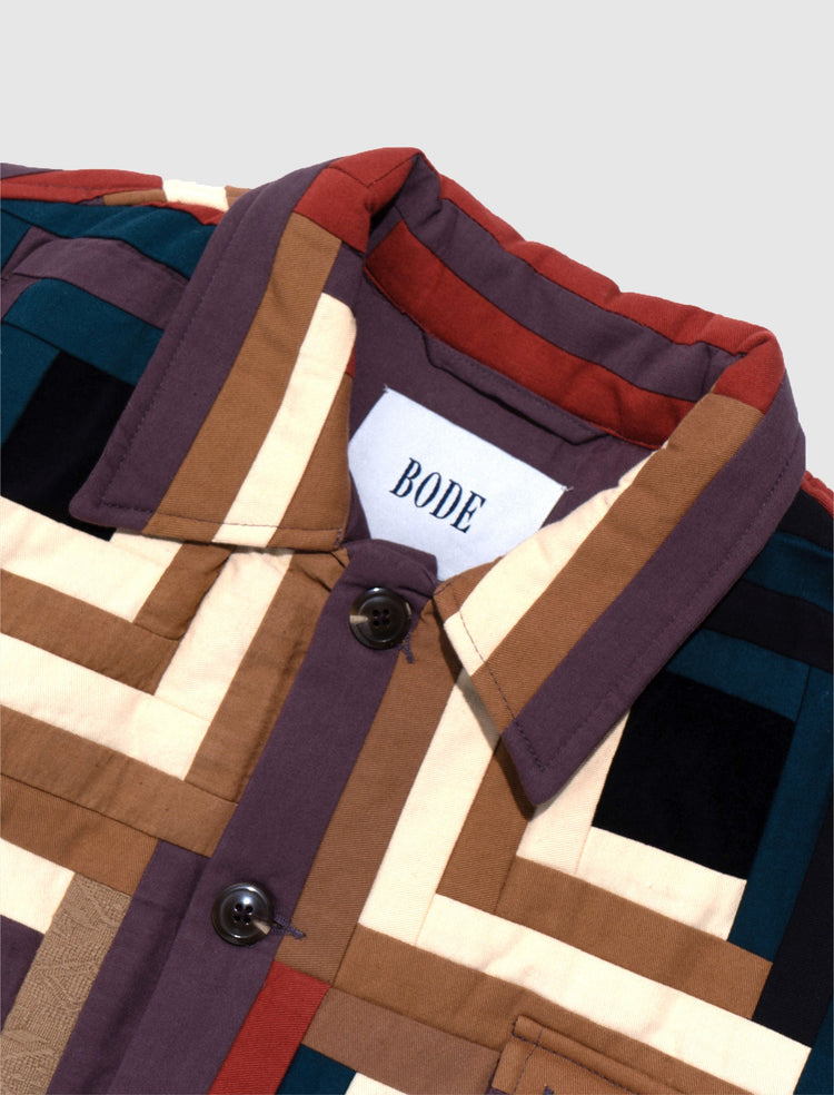 LOGO CABIN QUILTED JACKET