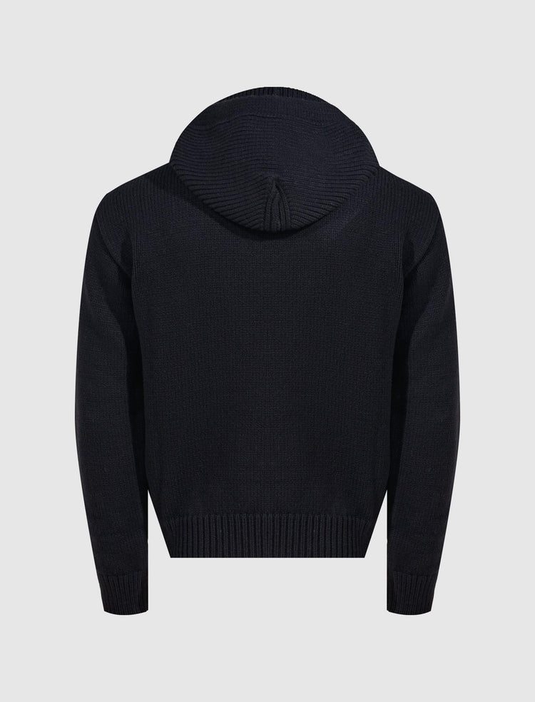 3D ARROW CHUNKY KNIT HOODIE - A Ma Maniere