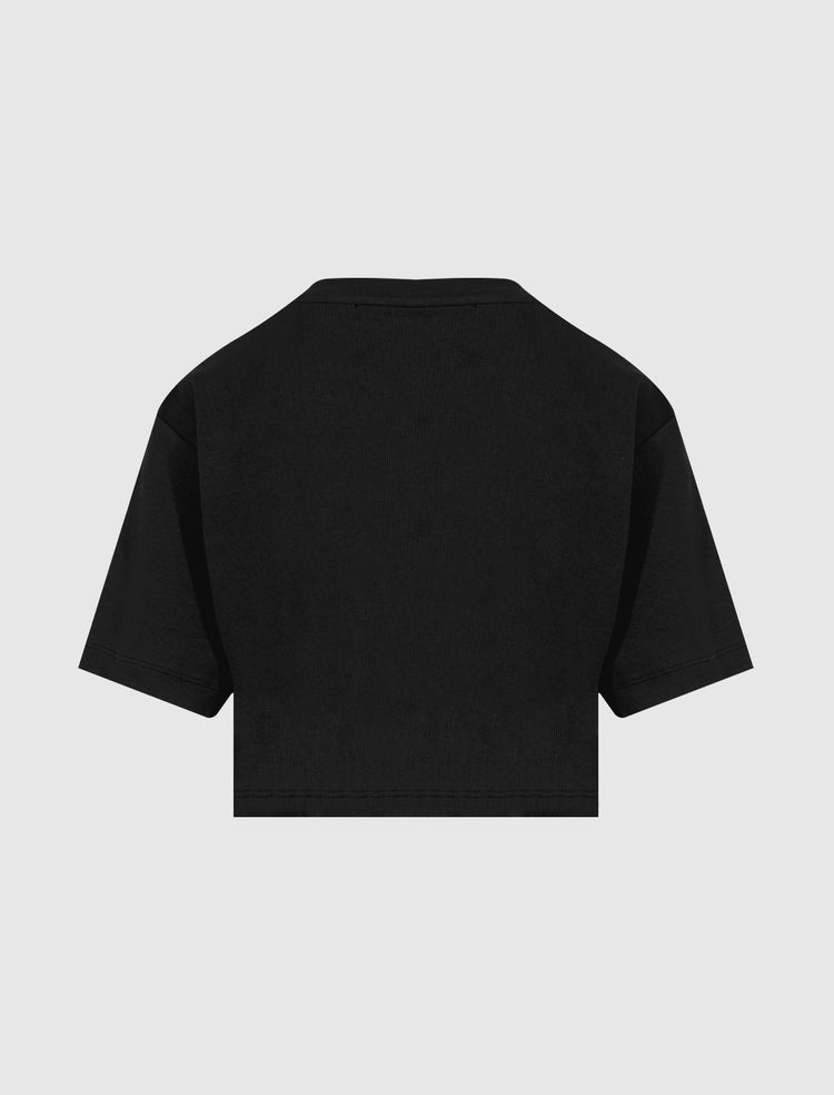 WOMEN'S RIB CROPPED TEE