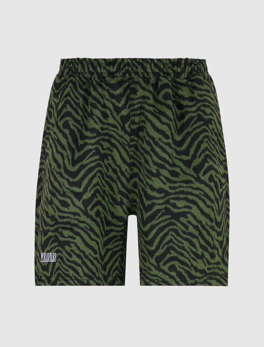 FUZZY STRIPE SHORTS