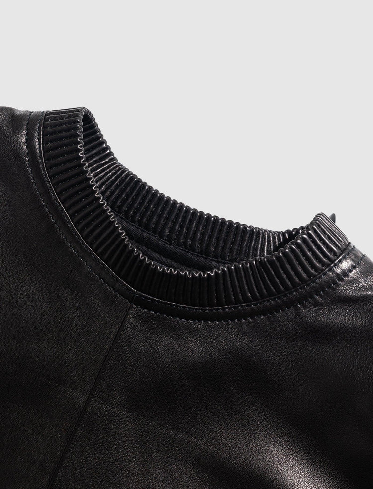 WOMEN'S LEATHER T-SHIRT - A Ma Maniere