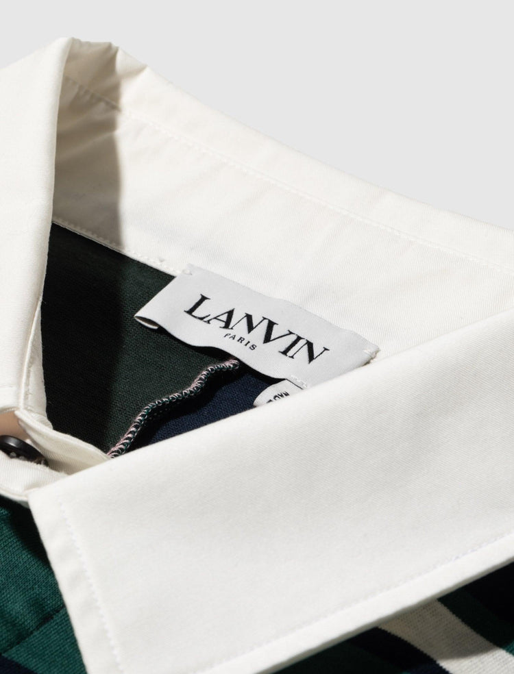 PATCHWORK LONG SLEEVE POLO - A Ma Maniere