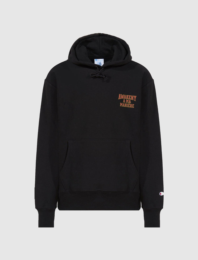 AWAKE NY REVERSIBLE WEAVE PULLOVER HOODIE - A Ma Maniere
