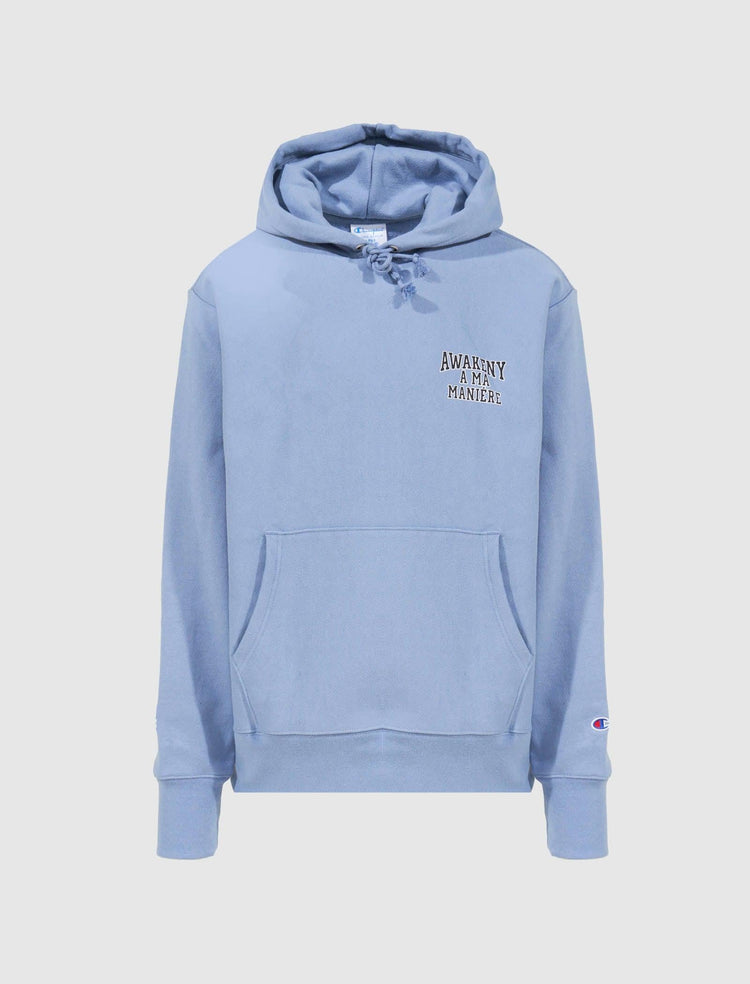 AWAKE NY REVERSIBLE WEAVE PULLOVER HOODIE - A Ma Maniere
