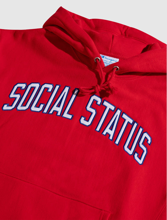 SOCIAL STATUS REVERSE WEAVE PULLOVER HOODIE
