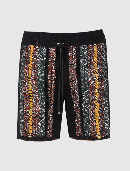 BRAIDED BANDANA SHORTS - A Ma Maniere