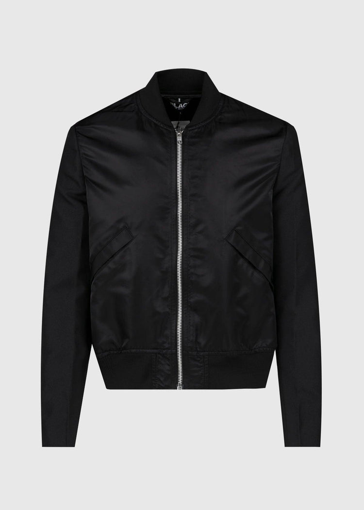 COMME DES GARCONS BLACK: BOMBER JACKET [BLACK] - A Ma Maniere