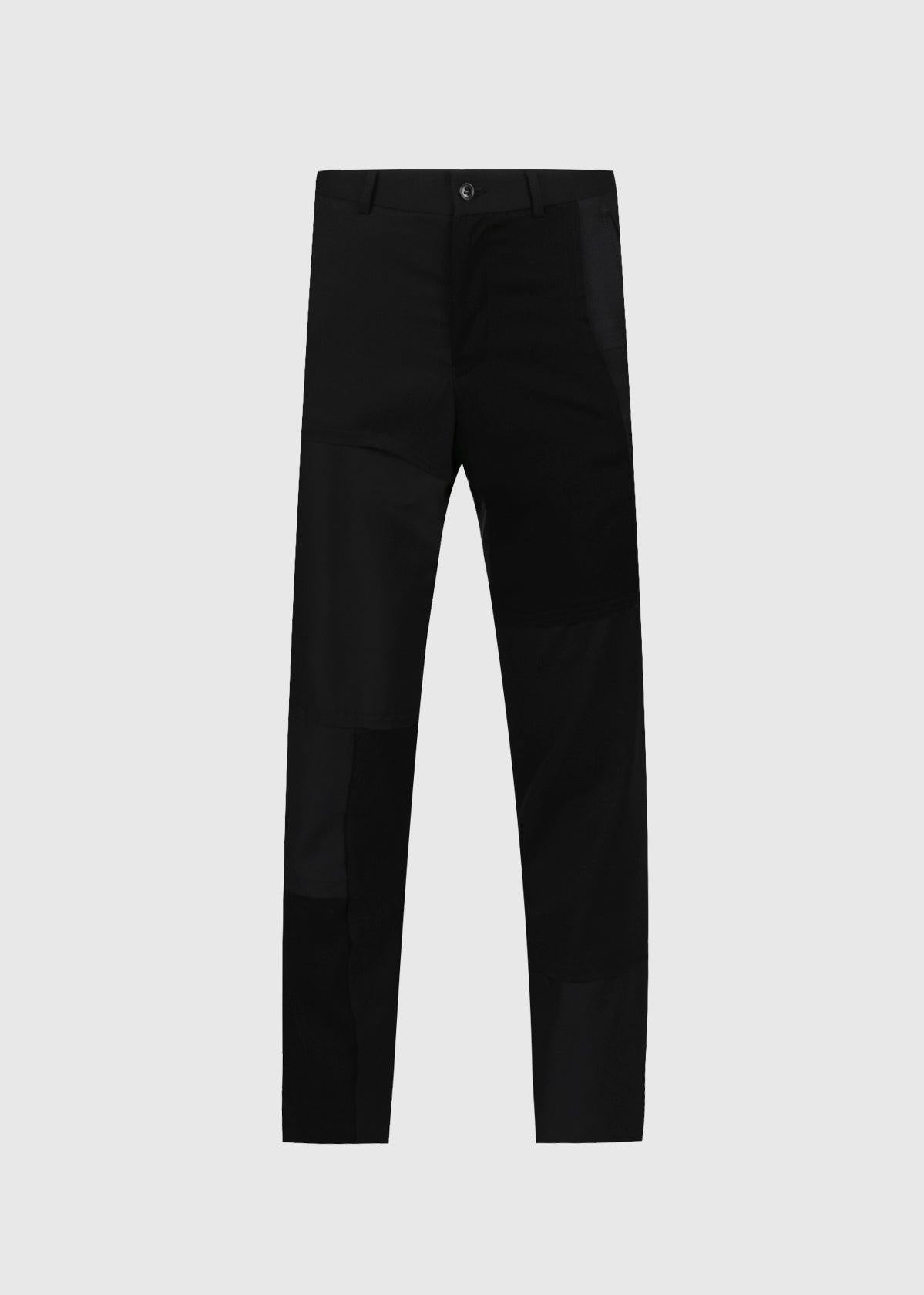 COMME DES GARCONS: PATCHWORK PANTS [BLACK] - A Ma Maniere