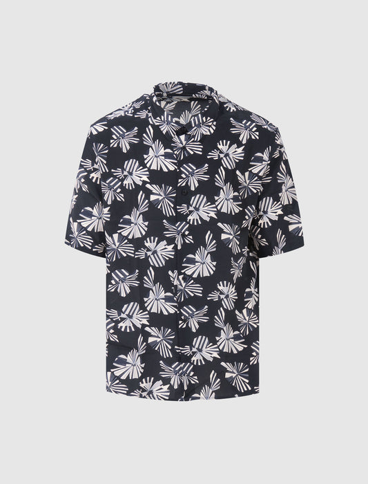 SHORT SLEEVE SILK SHIRT