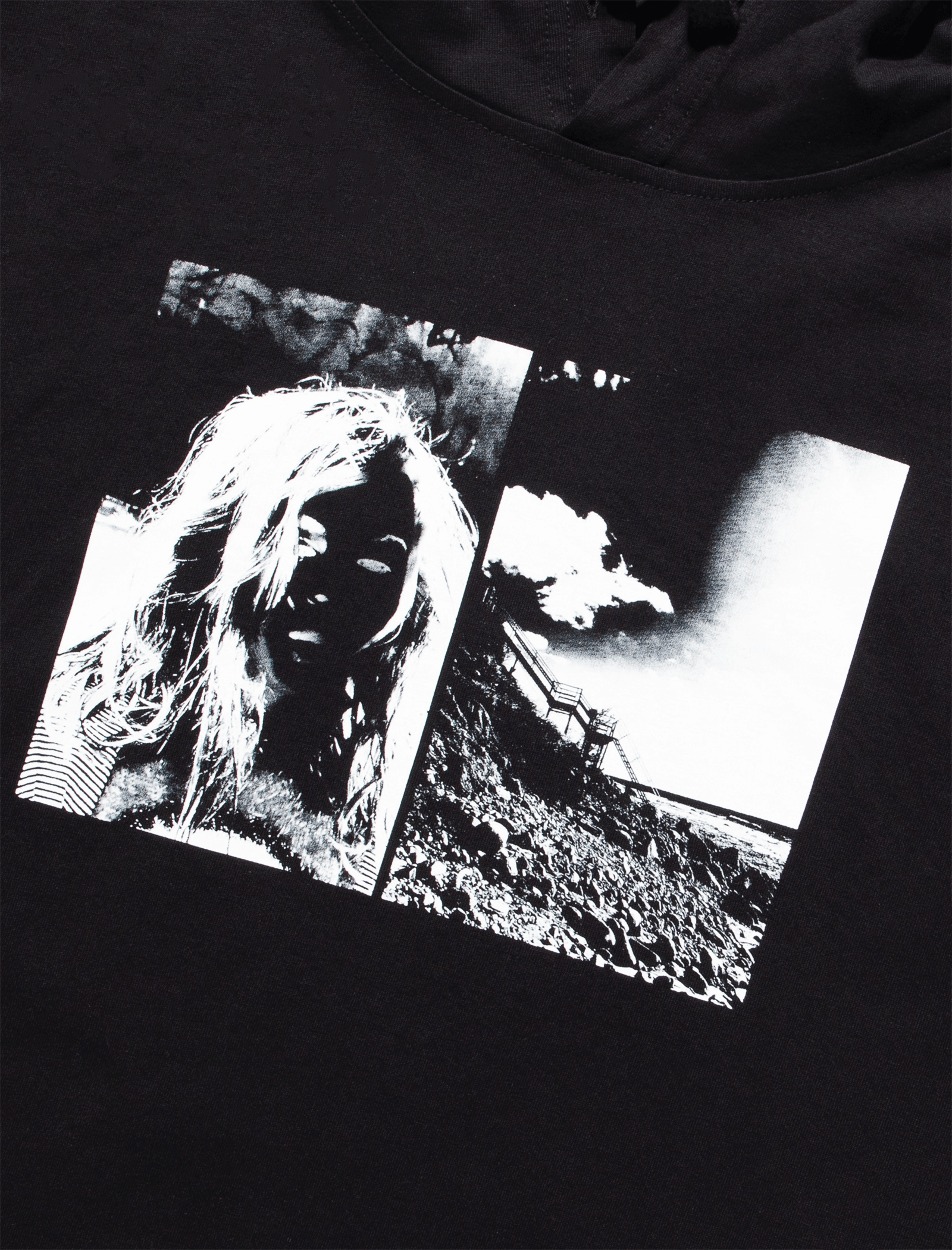 DOUBLE IMAGE HOODED TEE - A Ma Maniere