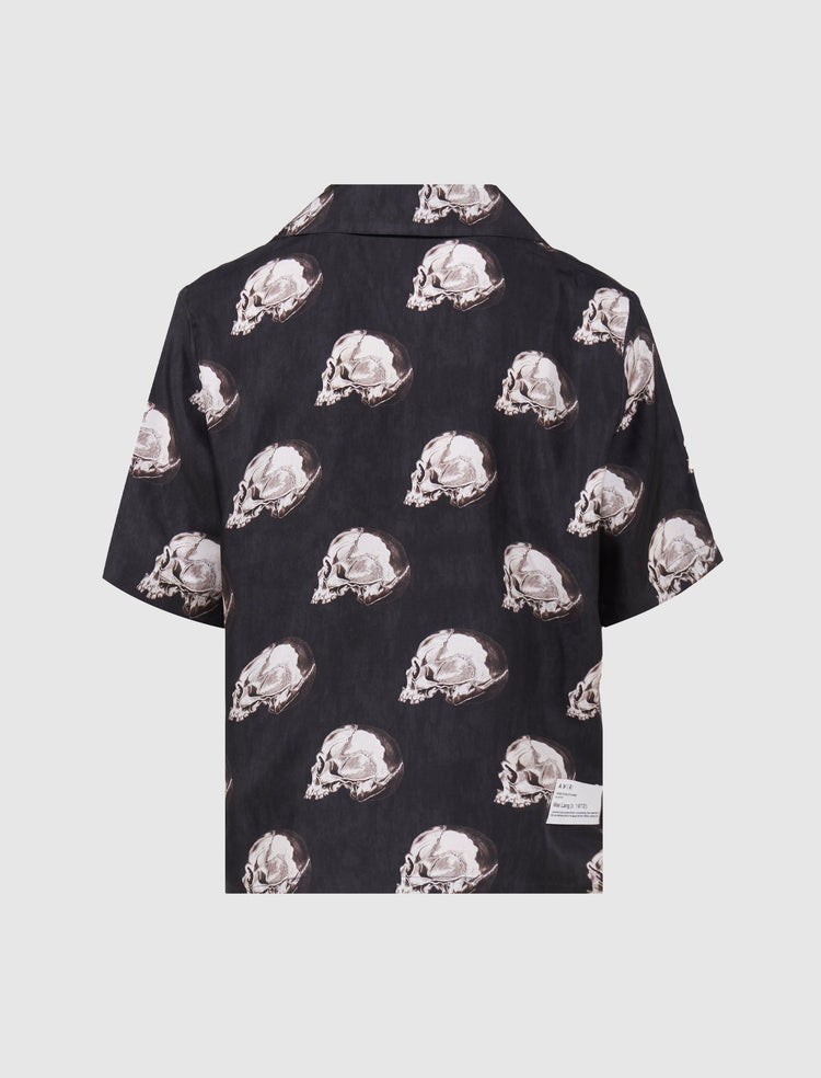 WES LANG SKULL BOWLING SHIRT
