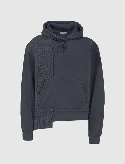 RECONSTRUCTED KNIT HOODIE