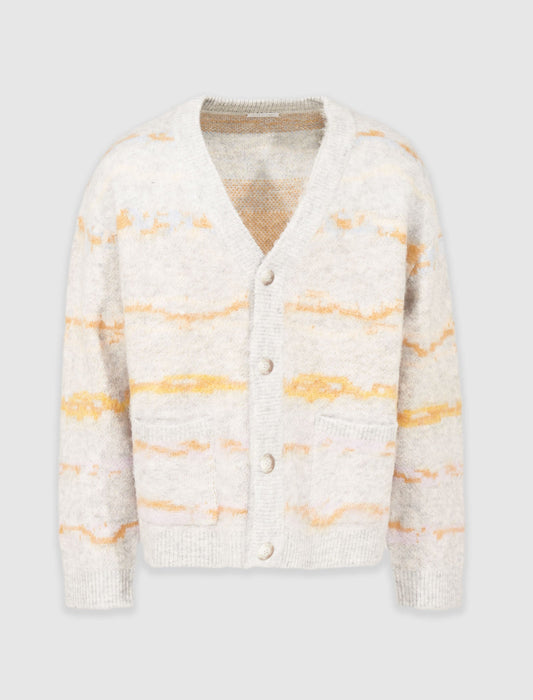 MOHAIR JACQUARD CARDIGAN