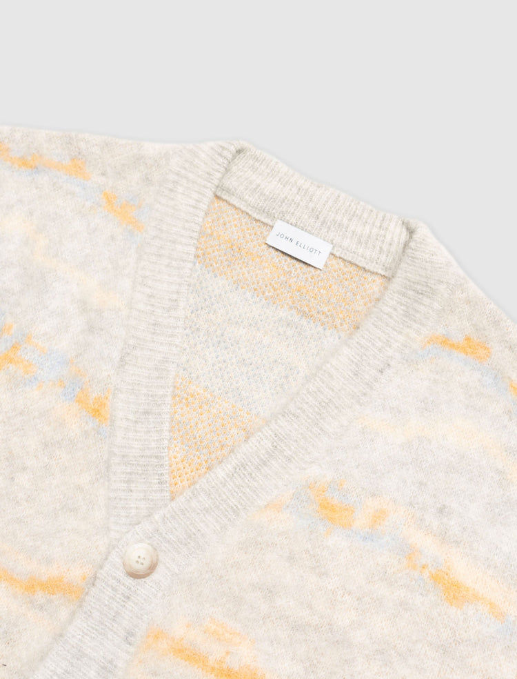 MOHAIR JACQUARD CARDIGAN
