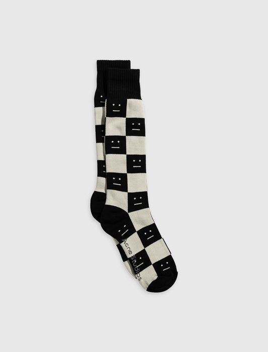 FACE CHECKERED SOCKS