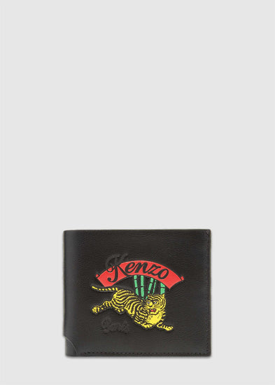 KENZO: FOLDED WALLET [BLACK] - a-ma-maniere