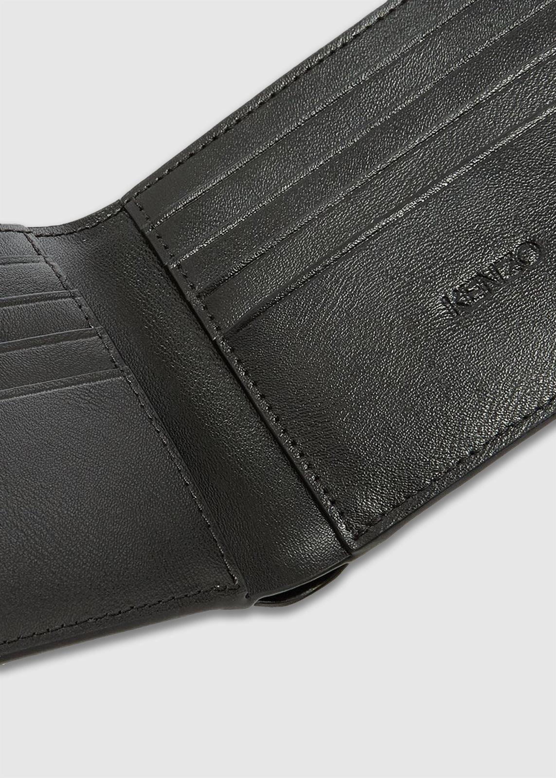 KENZO: FOLDED WALLET [BLACK] - a-ma-maniere