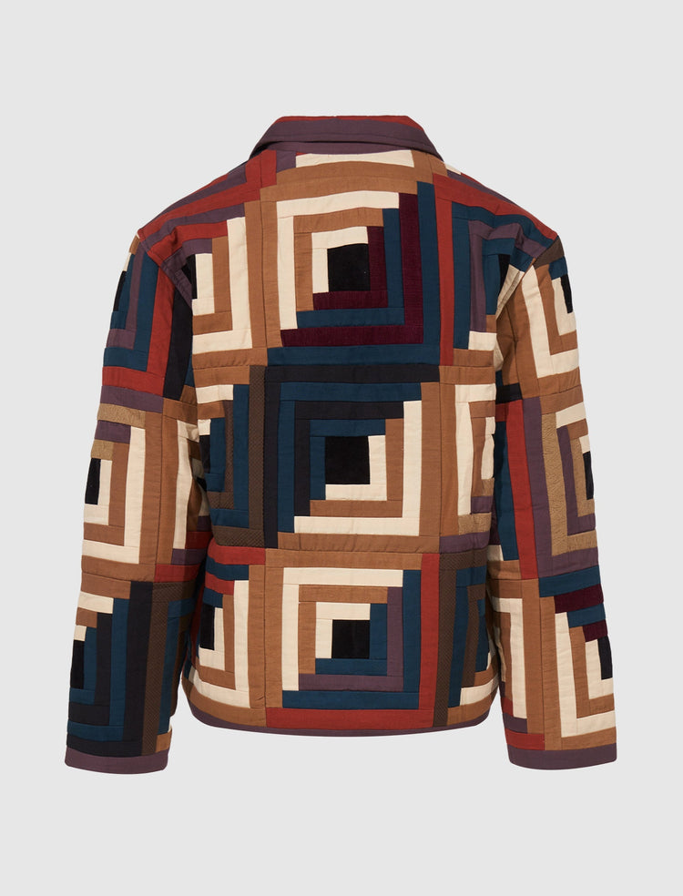 LOGO CABIN QUILTED JACKET