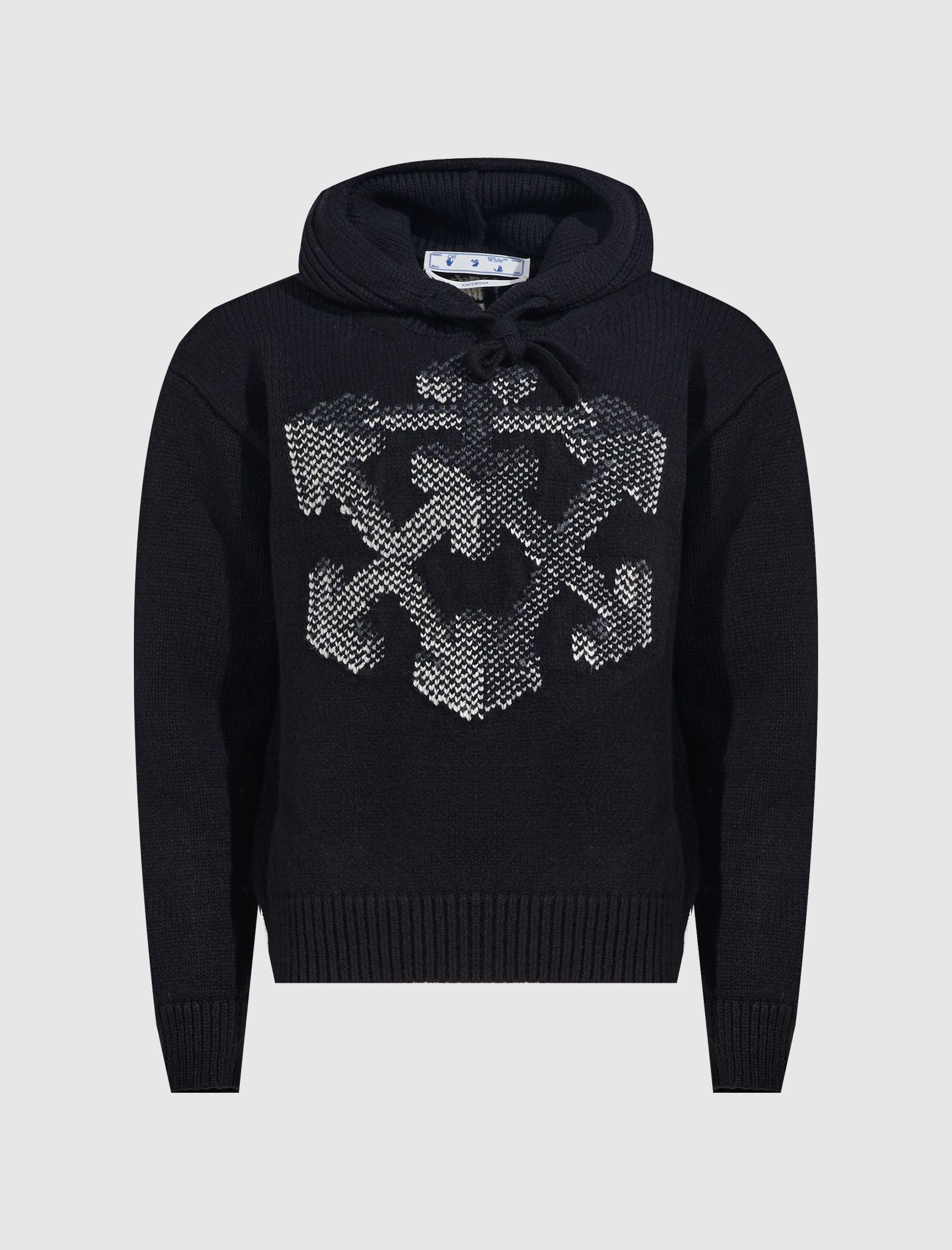 3D ARROW CHUNKY KNIT HOODIE - A Ma Maniere