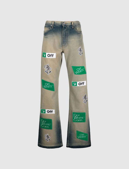 RELAXED MULTILOGO  SLIM JEAN