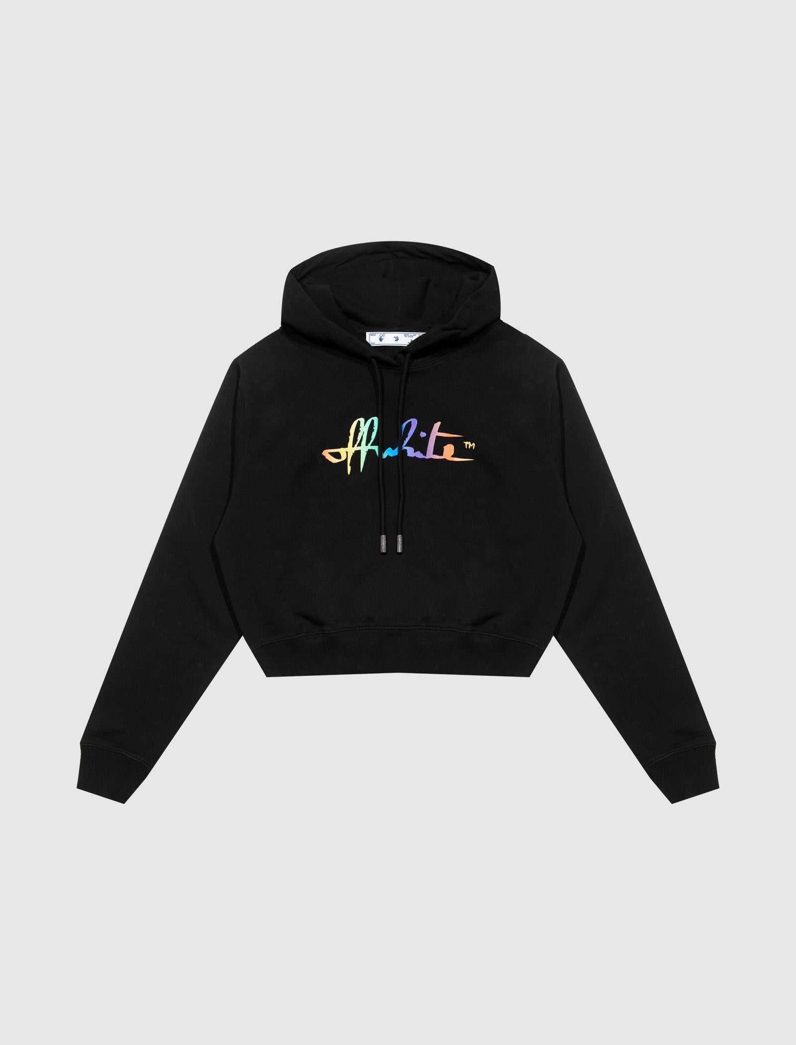 WOMENS RAINBOW CROP HOODIE - A Ma Maniere