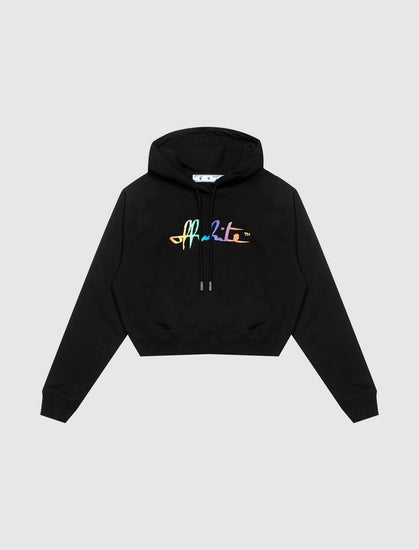 WOMENS RAINBOW CROP HOODIE - A Ma Maniere