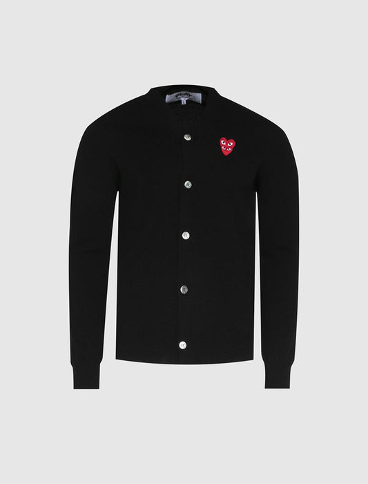 BLACK LOGO CARDIGAN