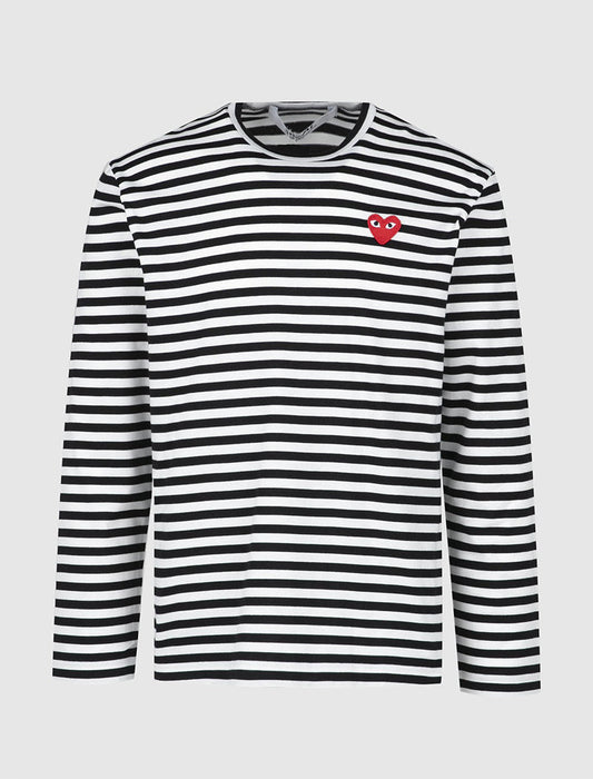 PLAY STRIPED LONG SLEEVE TEE
