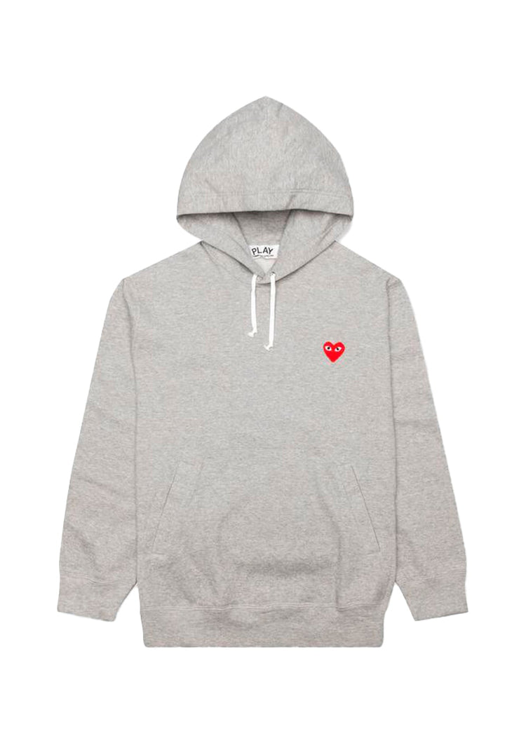 CDG PLAY: PULLOVER HOODIE [GRAY]