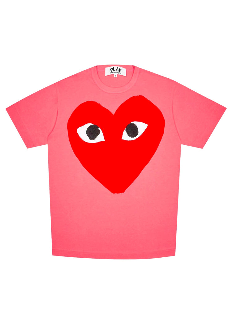 CDG PLAY: SS TEE [PINK]