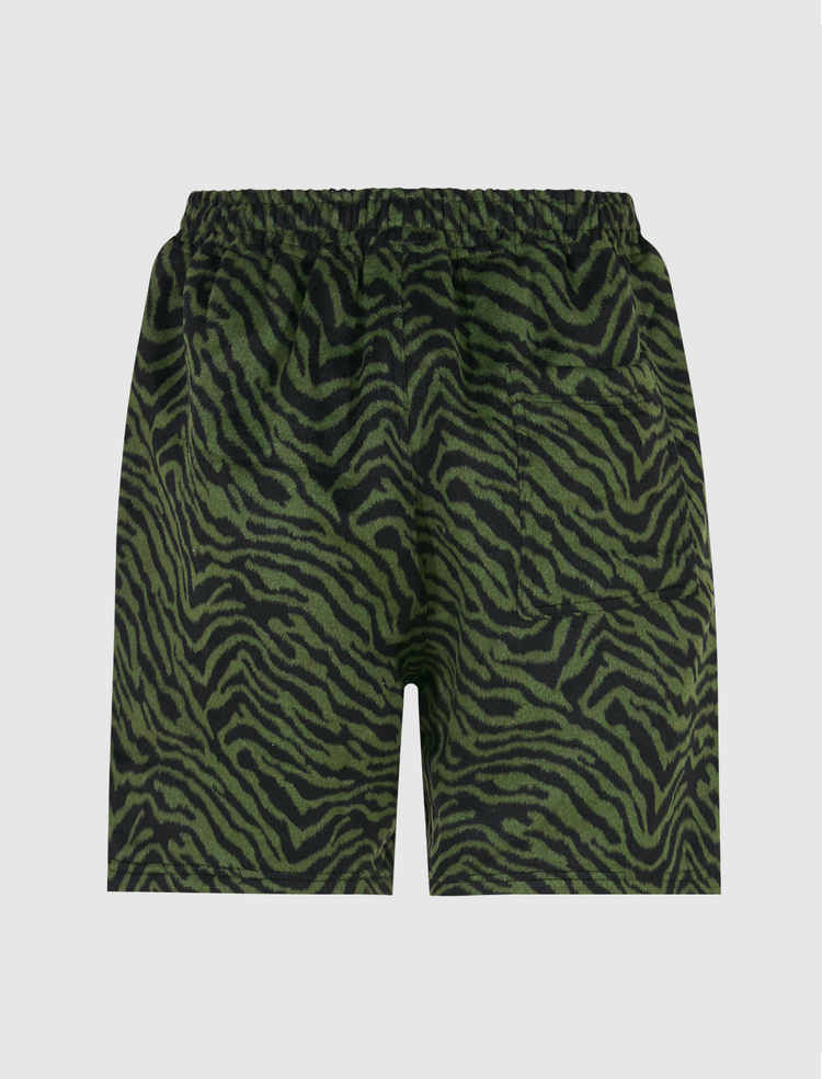FUZZY STRIPE SHORTS