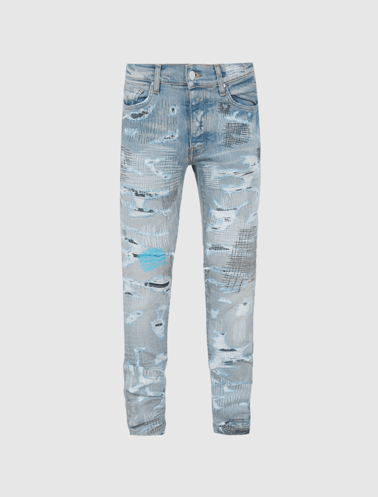 ALL OVER REPAIR DENIM - A Ma Maniere
