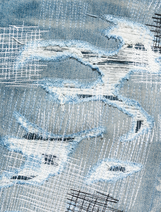 ALL OVER REPAIR DENIM - A Ma Maniere