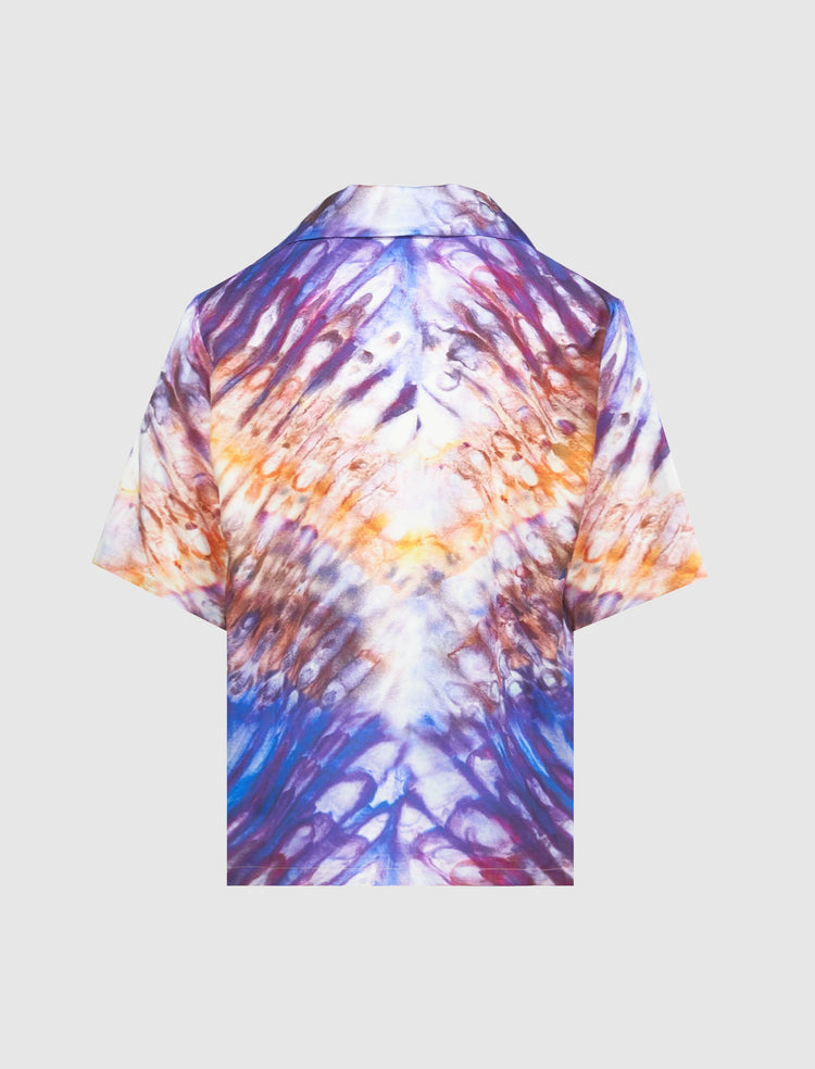 TIE DYE BOWLING SHIRT