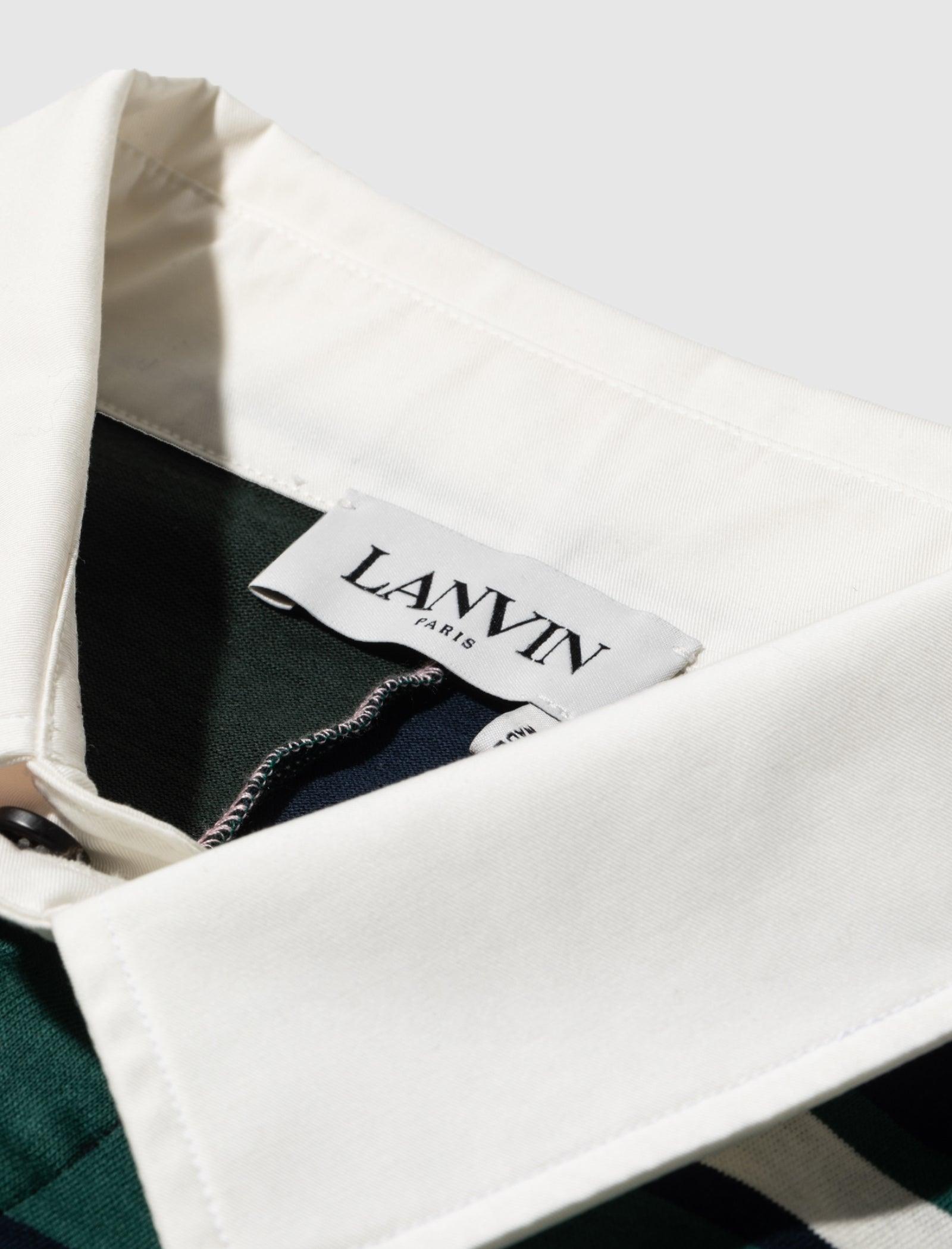 PATCHWORK LONG SLEEVE POLO - A Ma Maniere