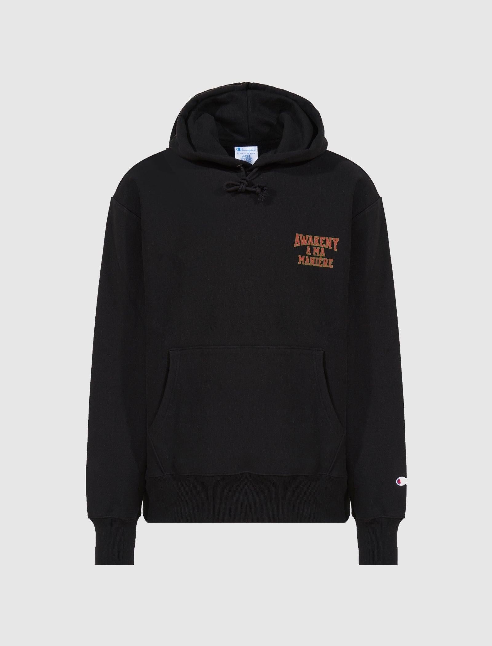 AWAKE NY REVERSIBLE WEAVE PULLOVER HOODIE - A Ma Maniere