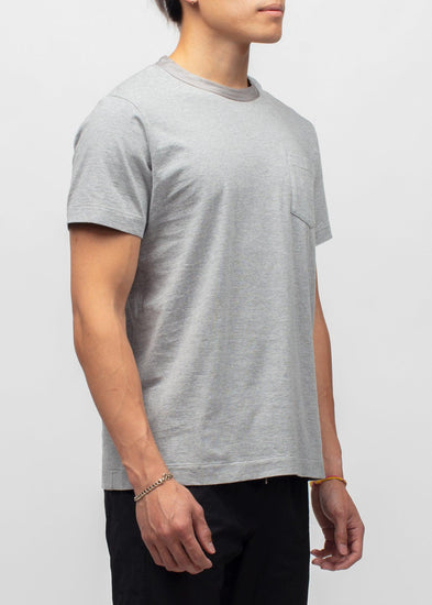 SACAI: COTTON TEE [GREY] - a-ma-maniere