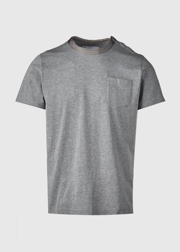 SACAI: COTTON TEE [GREY] - a-ma-maniere